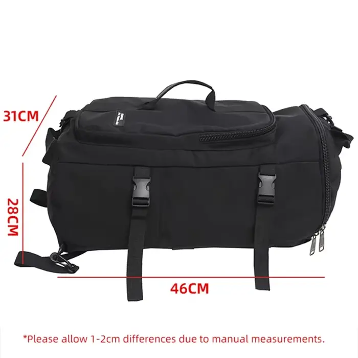 Sac à dos de sport noir rond pour hommes et femmes