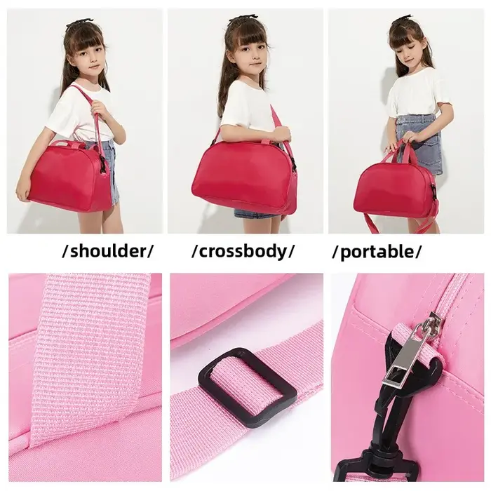 Le sac à dos de danse personnalisé pour les filles comprend plusieurs compartiments et un design léger pour une commodité