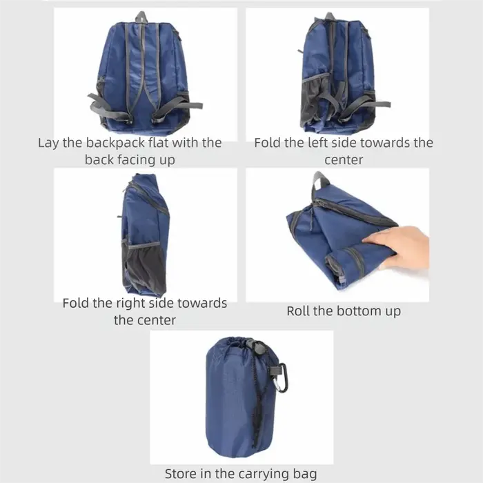 Sac à dos de randonnée léger et imperméable de grande capacité 20L