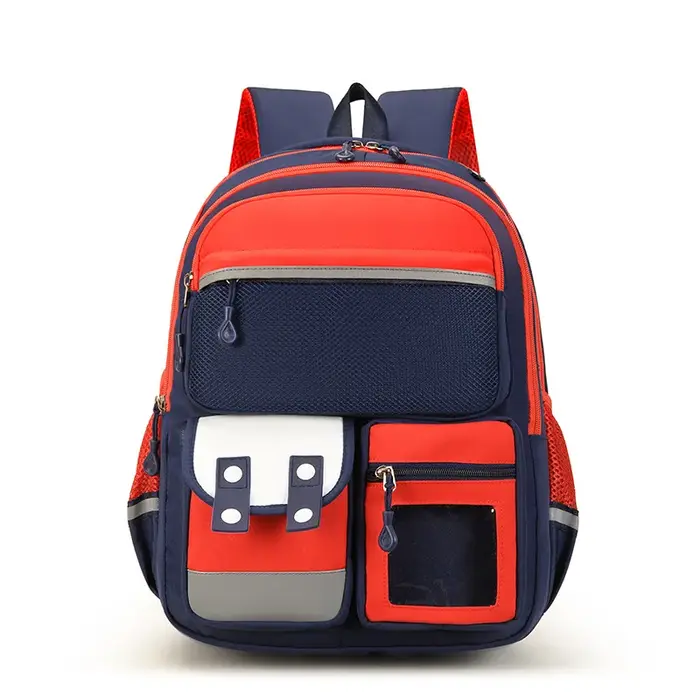 Nouveau Sac à Dos Scolaire Maternelle Dessin Animé Grande Capacité Double Bretelles Protection de la Colonne Vertébrale Réduction de la Charge Nylon Imperméable Unisexe
