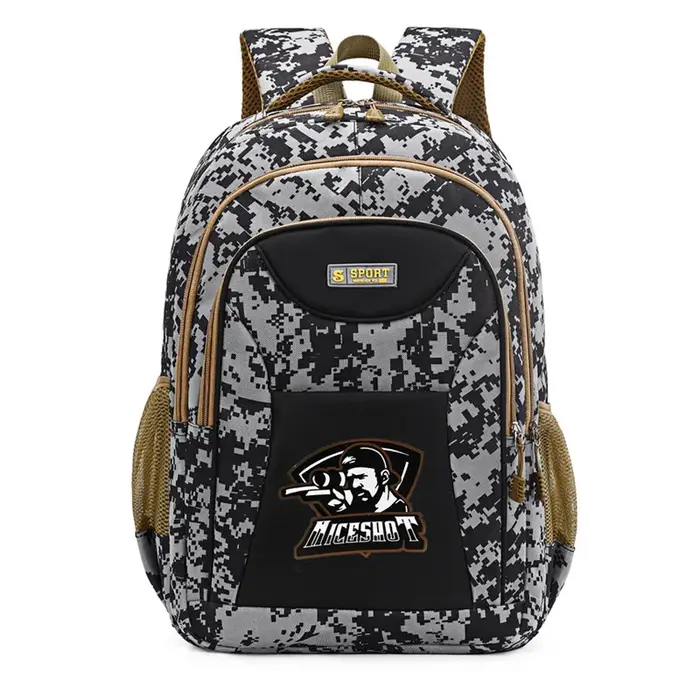 Offre spéciale décontracté en plein air Camouflage sac à dos Oxford tissu grande capacité voyage sac à dos hommes mode