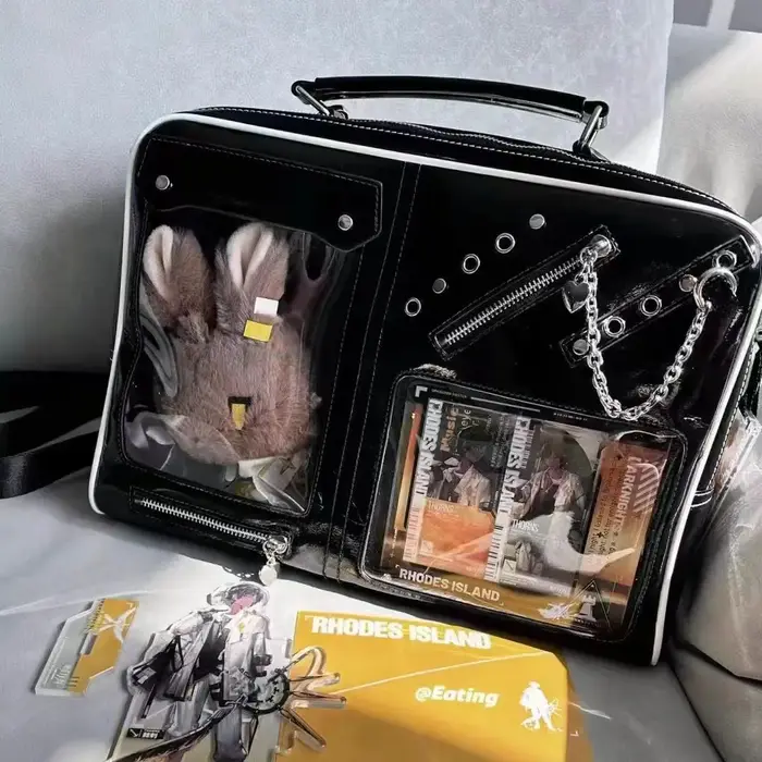 JIAERDI Harajuku blanc sac de messager Packpack femmes nouveau Transparent Jk poignée sacs à bandoul