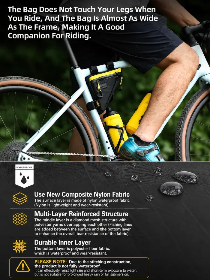 Sacoche triangulaire pour cadre de vélo Rhinowalk 0
