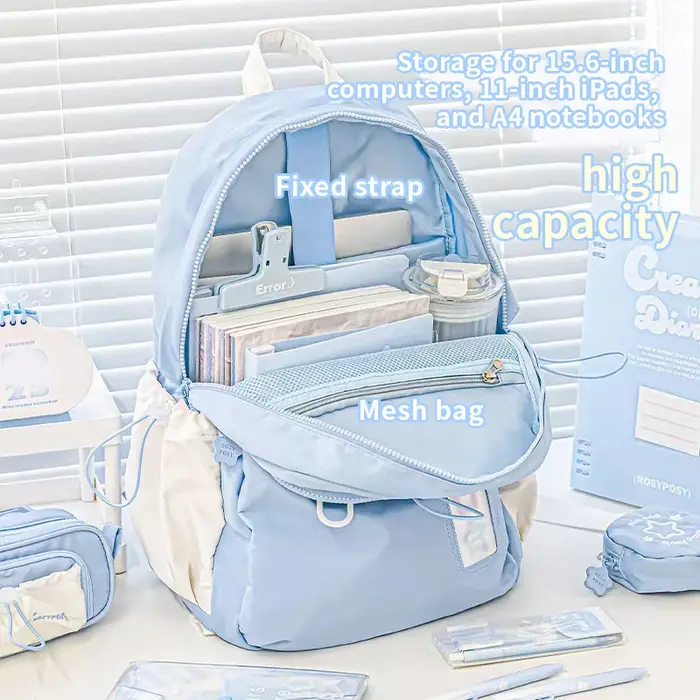 Sac à dos de Style crème pour étudiants d'apparence élevée, Design Simple et mignon, sac à dos de gr