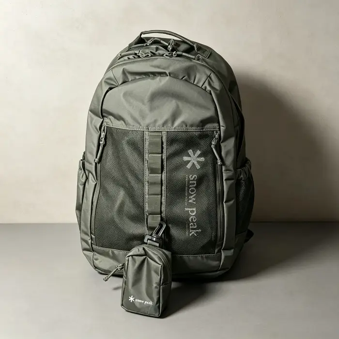 Sac à dos de randonnée Snow Peak 25L pour homme avec mini-sac détachable, idéal pour la randonnée, l