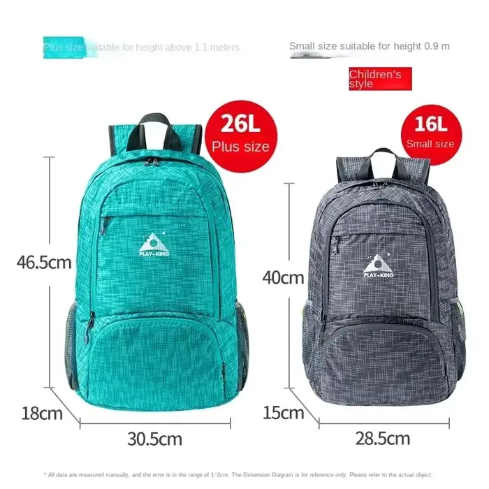 Sac de peau transfrontalier voyage en plein air pliable léger loisirs sport Camping sac à dos randonnée