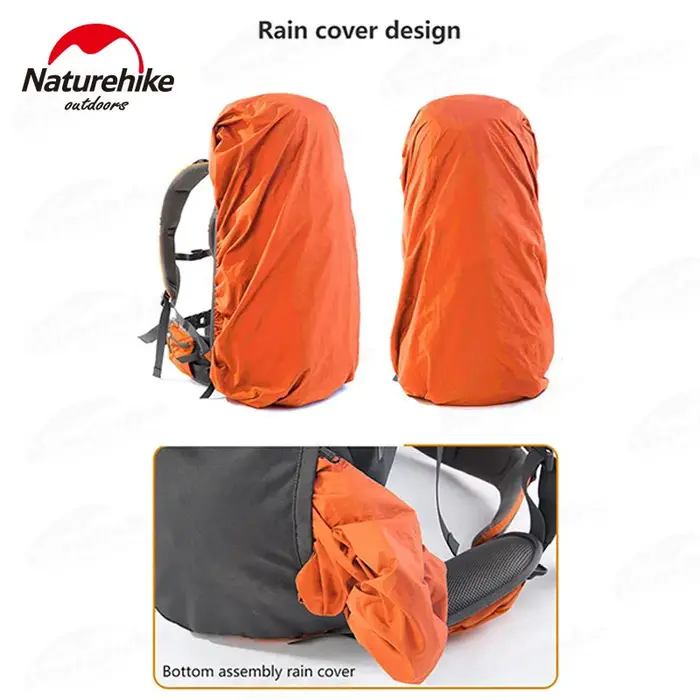 Naturehike 70L + 5L sac à dos de randonnée étanche sac d'alpinisme en plein air sac à dos souple sac à dos de grande capacité avec housse de pluie