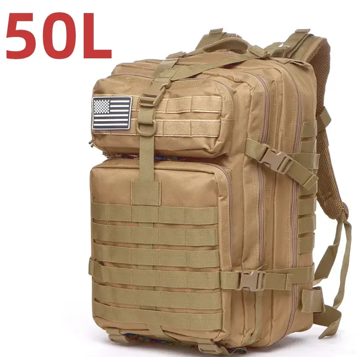 25L/50L 1000D Nylon imperméable Trekking pêche chasse sac à dos sacs à dos en plein air sport tactique Camping randonnée
