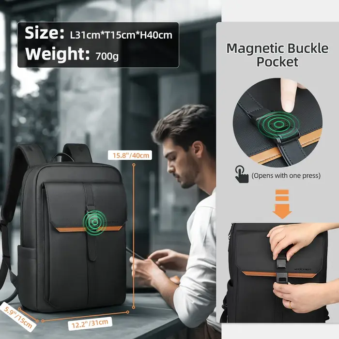 HK – sac à dos d'affaires élégant pour hommes