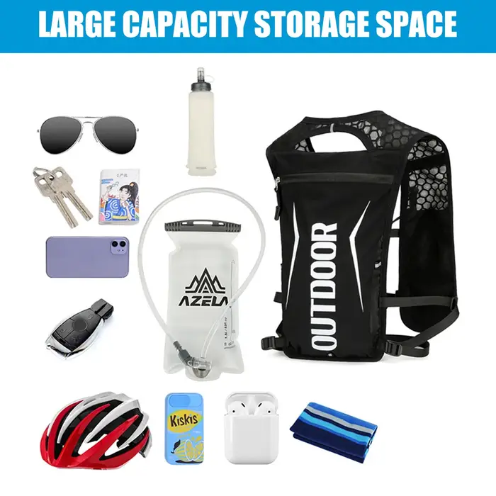 1 pièces sac à dos de gilet d'hydratation de course