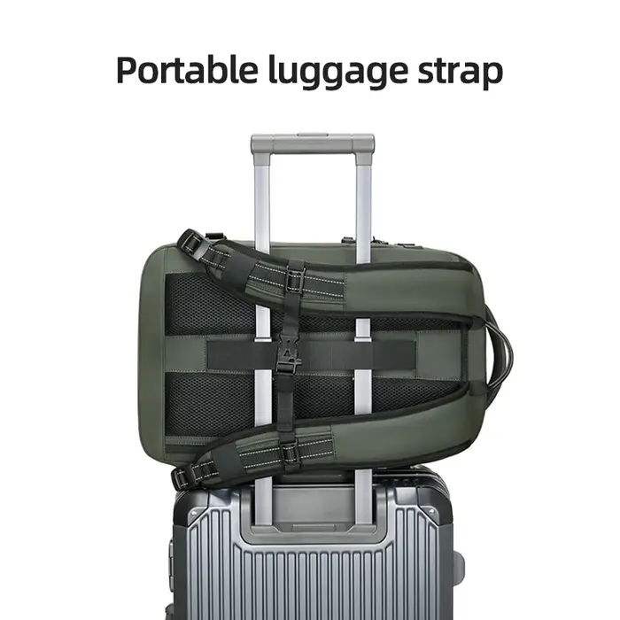 Sac à dos de voyage à compression sous vide pour hommes, sac à dos pour ordinateur portable, arc-en-