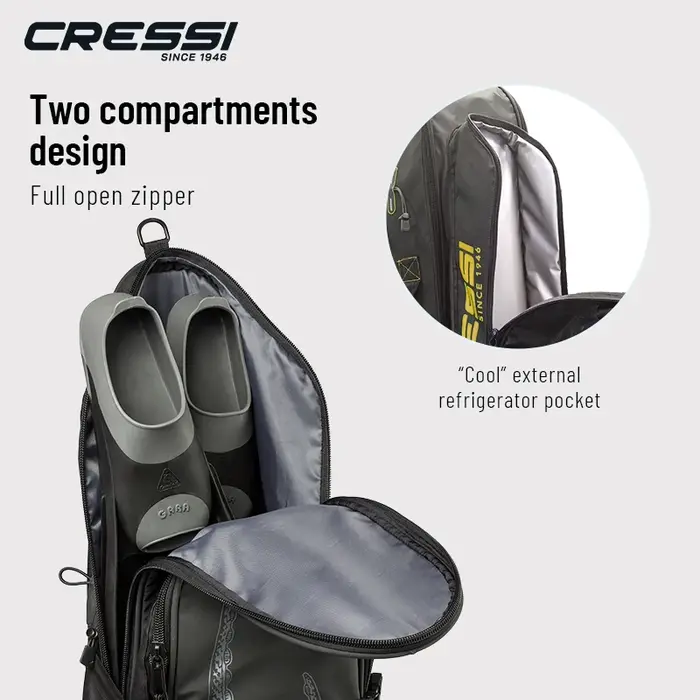 Cressi-Sac à dos imperméable à ailettes pour la pêche sous-marine