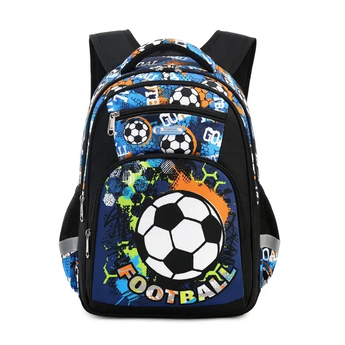 Sacs à dos d'école primaire garçons Camouflage Football dessin animé