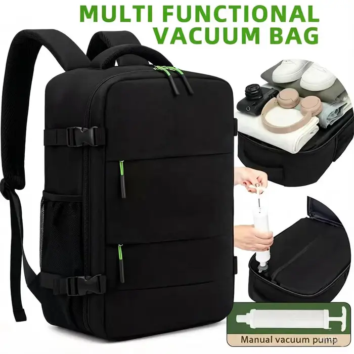 Sac à dos de voyage à compression sous vide