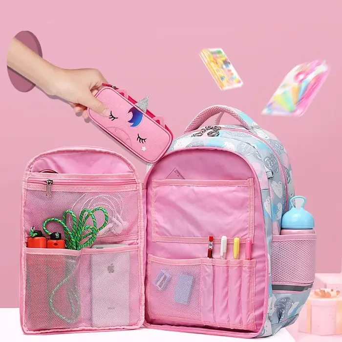 Sac à dos d'école pour enfants, pour filles de 1 à 6 ans