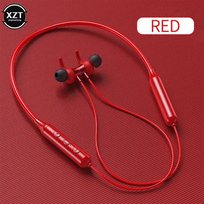 Écouteurs sans fil Bluetooth 5.0, oreillettes magnétiques stéréo, casque d'écoute étanche IPX5, rédu