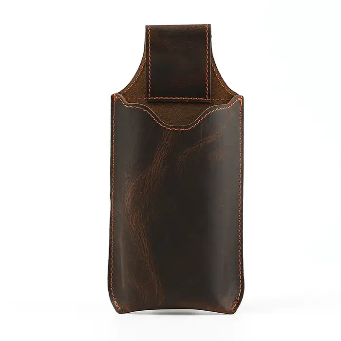 Sac banane en cuir véritable pour hommes, Mini boîte de téléphone portable rétro, pochette d'extérie