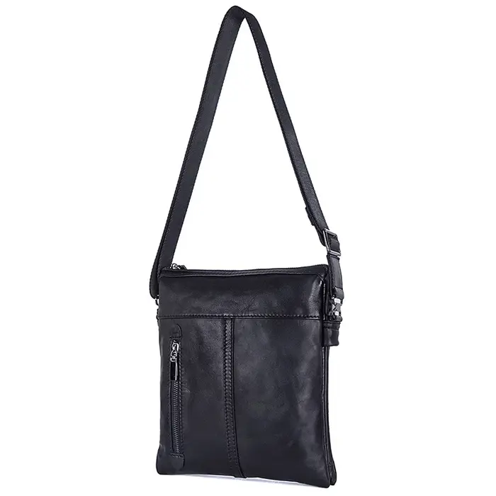 Sac à bandoulière en cuir véritable pour homme
