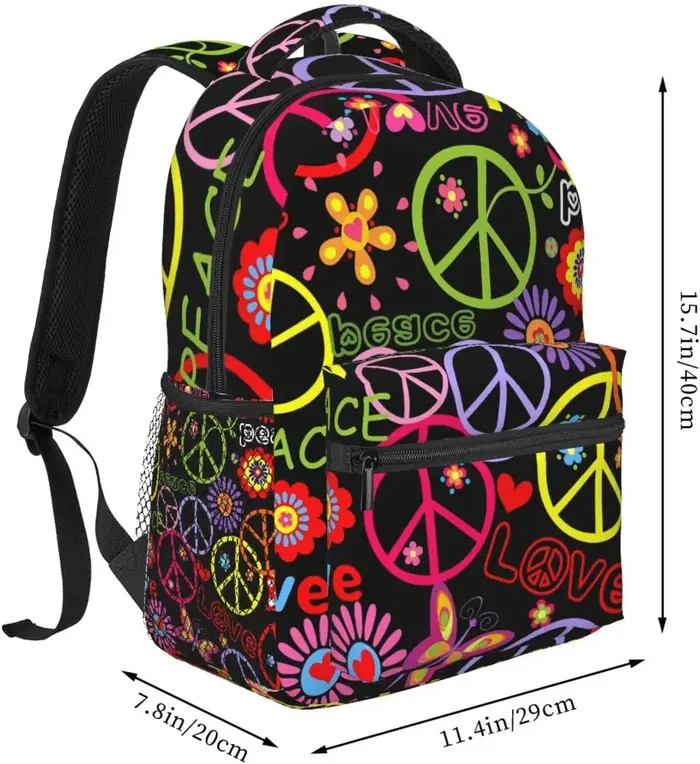 Sac à dos Hiphelicopter Peace avec plusieurs poches