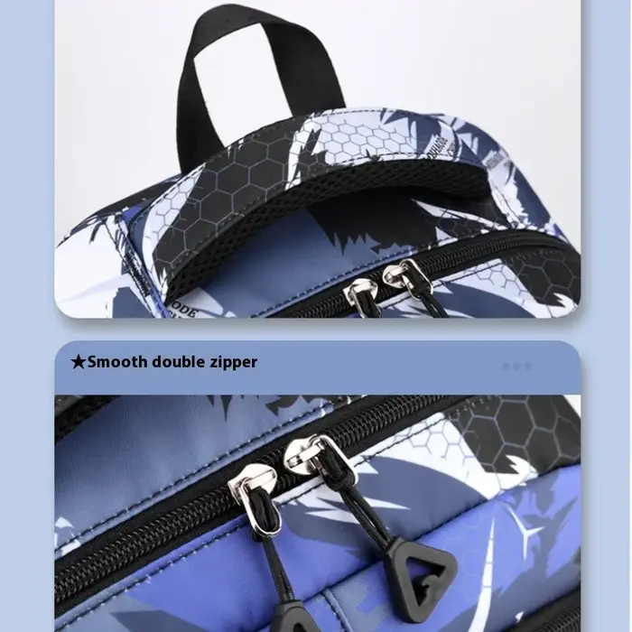2 pièces/ensemble collège garçon sac à dos graffiti poitrine sac à dos ensemble lycée sac pour garçons 12 à 18 ans étudiant bookbag