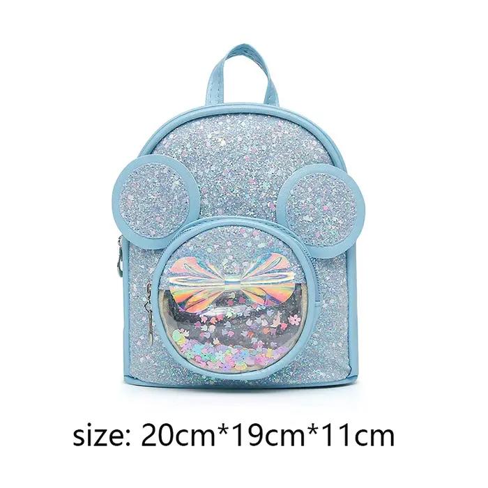Mignon enfants sac mode paillettes maternelle sacs à dos pour bébé filles dessin animé souris sac à dos décontracté