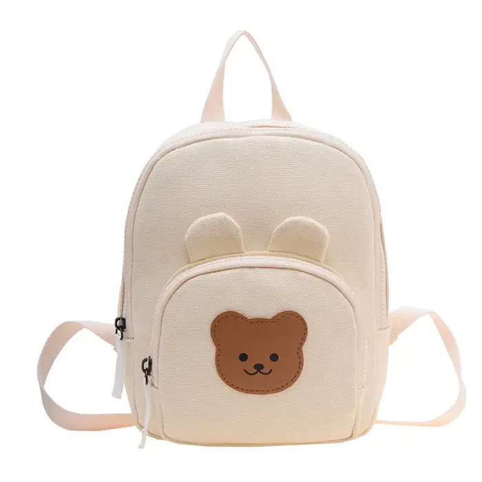 Sac à dos coréen en toile pour enfants, sacs à main Kawaii pour filles et garçons de la maternelle, 