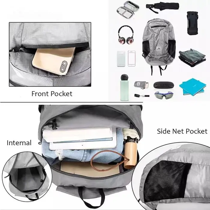 Voyage randonnée 20L léger Portable pliable sac à dos étanche sac pliant ultraléger extérieur Pack pour femmes hommes