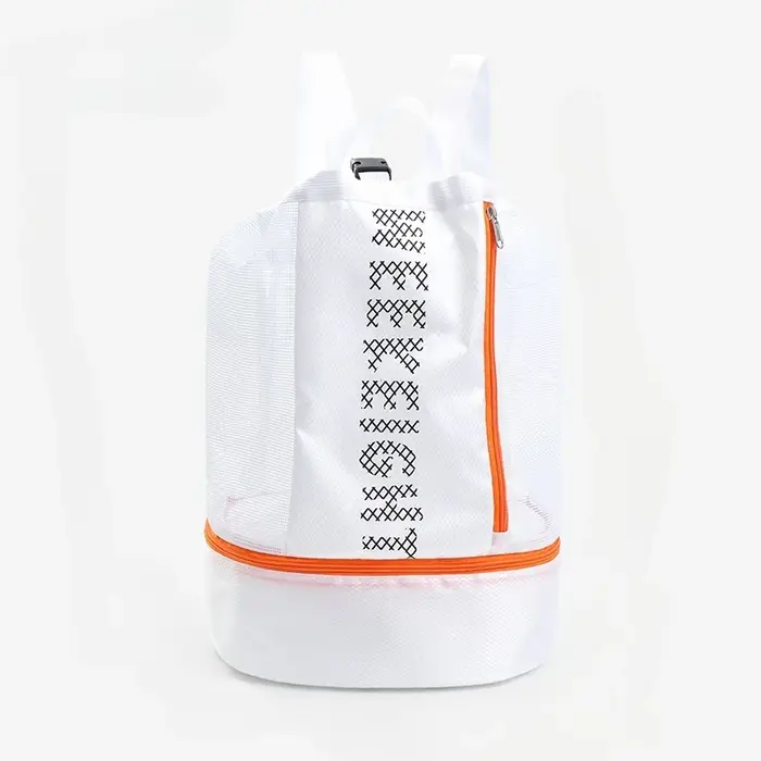 Sac à dos en maille pour natation sèche et humide, sac à dos de plage avec cordon de serrage transpa