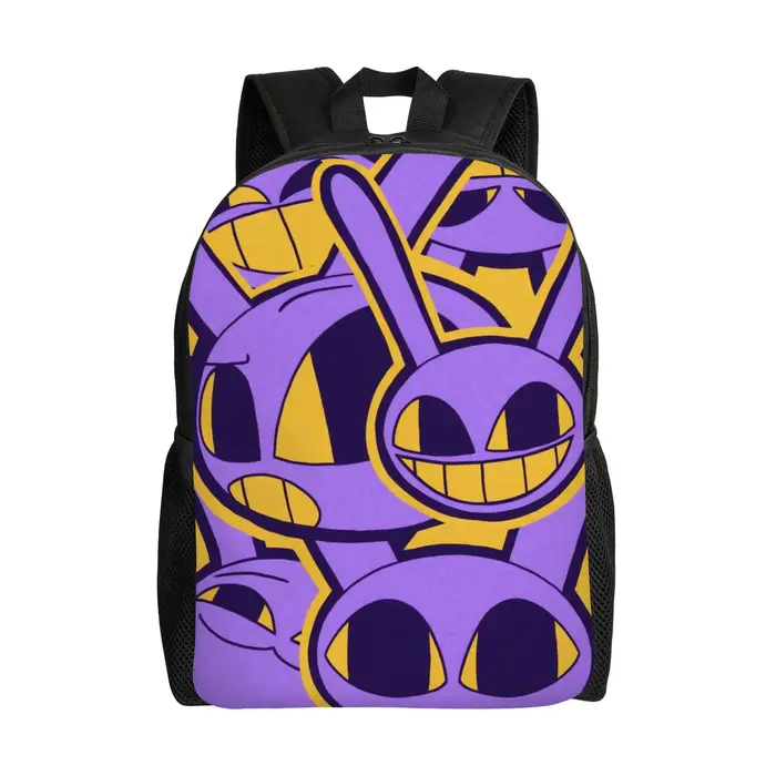 J-Jaxs Purple Rabbit Sac à dos pour adolescents, sac à dos de travail pour étudiants, sac à bandouli