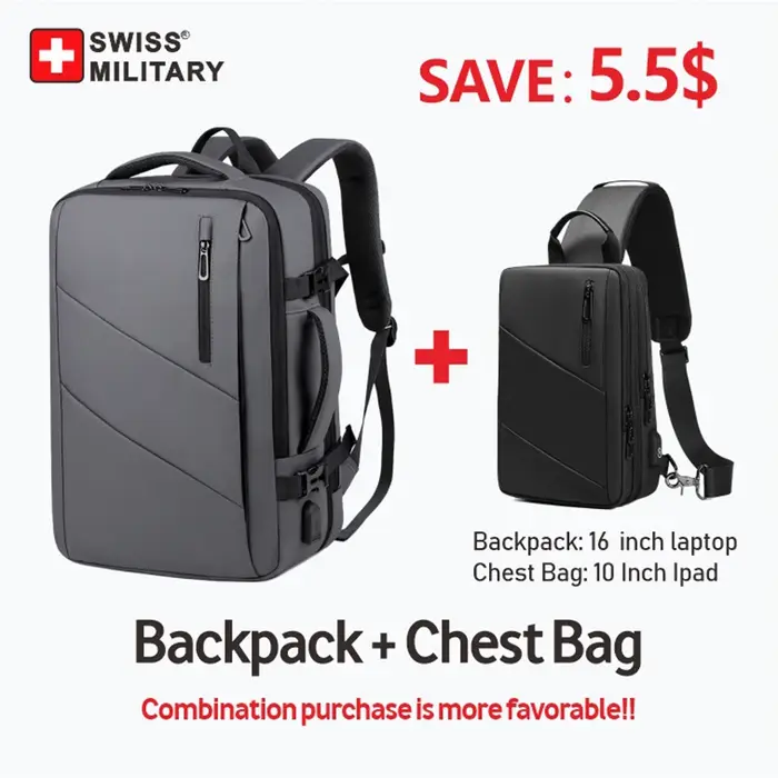 Sac à dos militaire suisse pour ordinateur portable