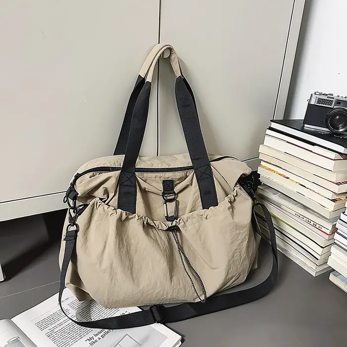 Sac fourre-tout à cordon de serrage de grande capacité pour hommes et femmes