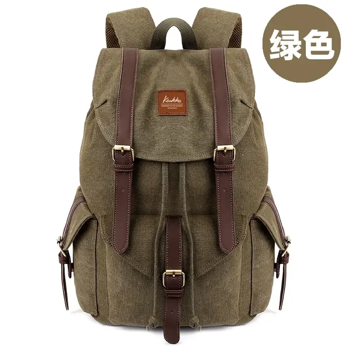 Sac à dos en toile rétro de style décontracté pour hommes