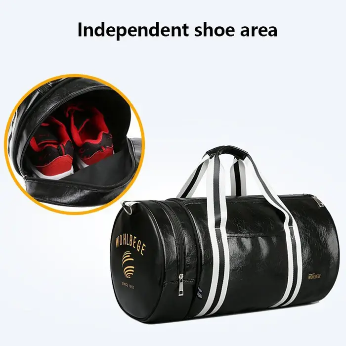 Sac de sport en cuir PU pour hommes