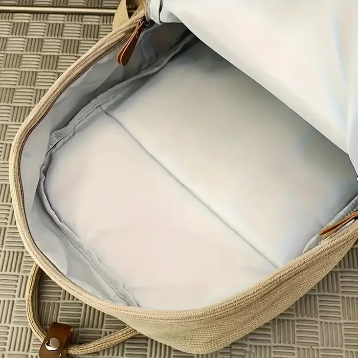 Sac à dos décontracté en velours côtelé pour adolescents