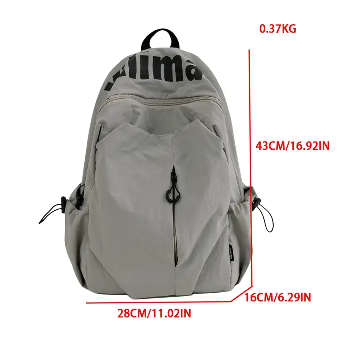 Sac à dos décontracté, mode Simple grande capacité hommes et femmes avec le même Style sac à dos de transport