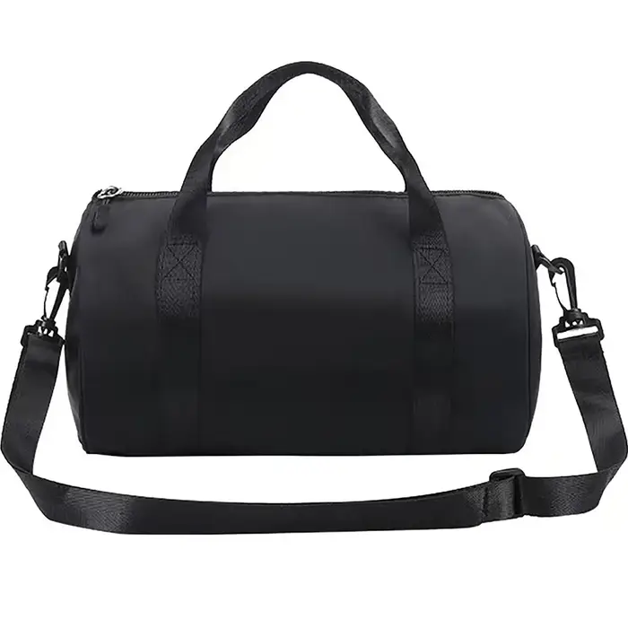Sac de sport grande capacité pour femme, sac de voyage léger de couleur unie avec sangle réglable, s