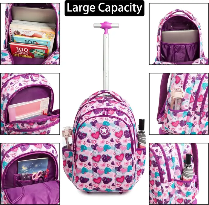 Sac à dos à roulettes pour enfants sac