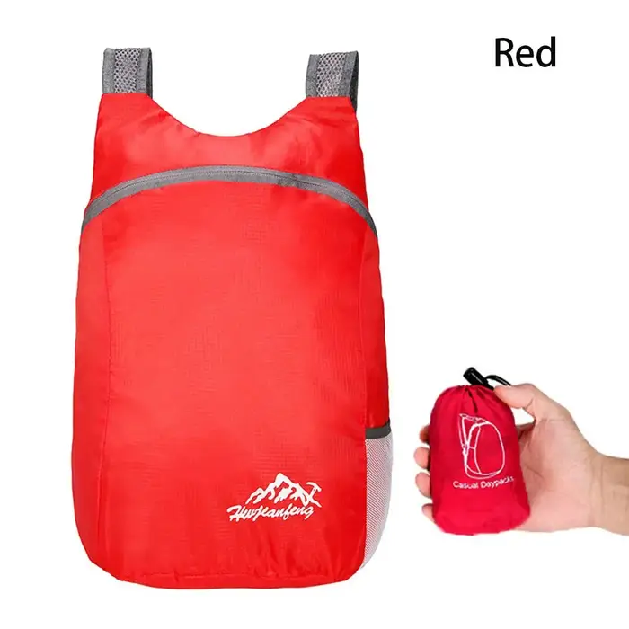 Sac à dos pliable ultraléger léger, sac de jour de voyage pratique, sac à dos étanche, extérieur, 20