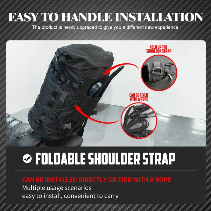 Sac à dos de bagage pour moto 50L-85L