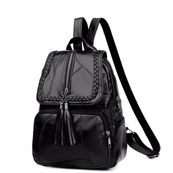 Mini sac à dos pour homme, petit sac à bandoulière noir tendance, sac d'école pour homme, sac à dos 