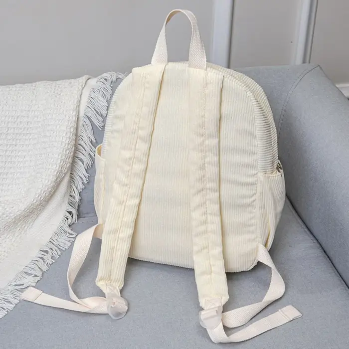 Sac à dos en velours côtelé pour étudiants