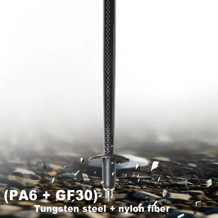 Bâtons de randonnée 110g 100% carbone pliables ultralégers 5 sections