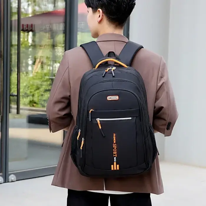 Sacs à dos pour hommes Oxford sac à dos étanche sac d'ordinateur d'affaires sac à dos de voyage décontracté cartable pour lycéens