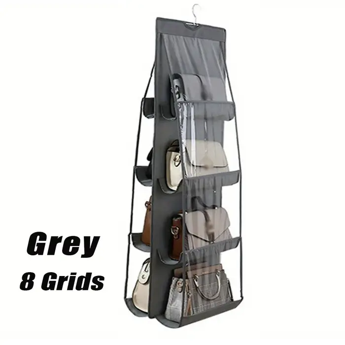 1 boîte de rangement pour sacs à main, gain de place, pliable, anti-poussière, sac d'organisation de