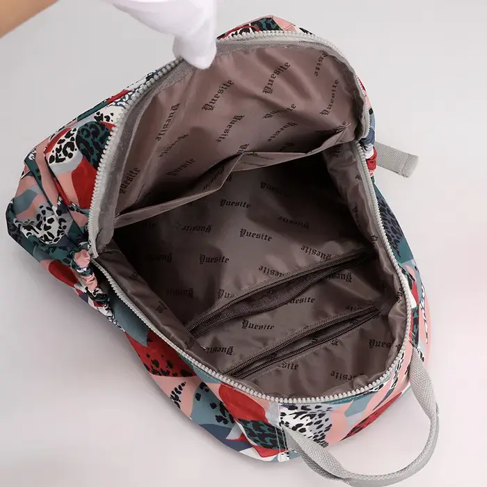 Nouvelle mode adolescente filles sac à dos impression florale loisirs sac à dos étudiant bagages femmes