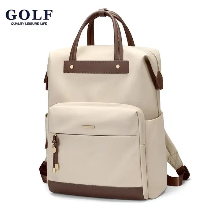 Sac à dos GOLF pour femmes, élégant, pour ordinateur portable de 15.6 pouces, grande capacité, pour