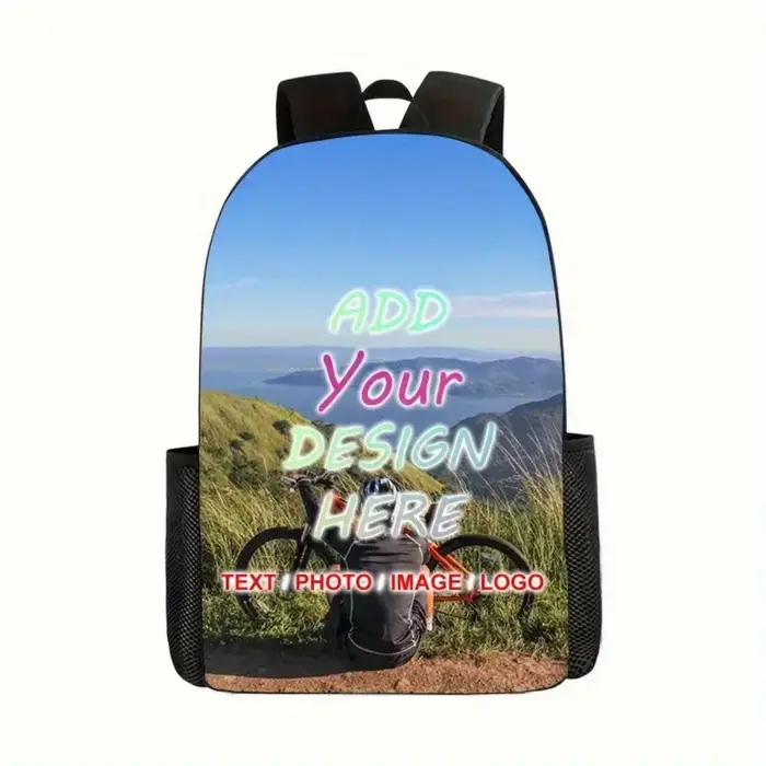 Sac à dos personnalisé avec photo, sac à dos multifonctionnel, adapté aux trajets quotidiens et lava