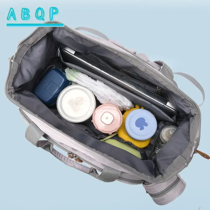 Sac à dos à langer tendance, sac à dos à langer multifonctionnel pour bébé, sac de rangement grande capacité pour les essentiels de bébé