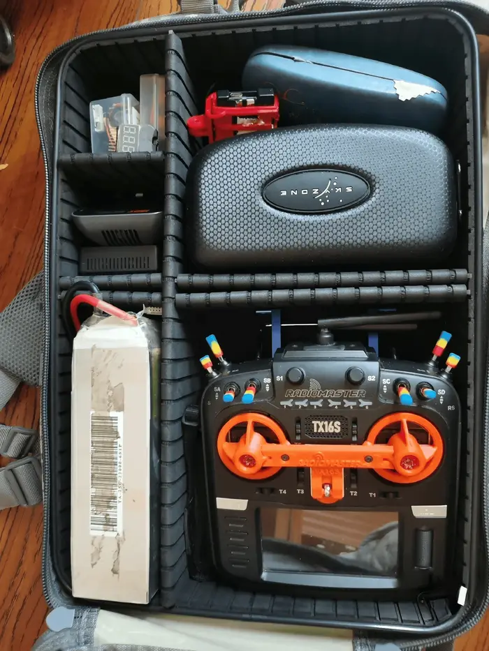 Sac à dos militaire FPV pour 4-5 drones, grande capacité 50x30x16cm, tissu imperméable et résistant aux éclaboussures pour quadricoptère FPV RC