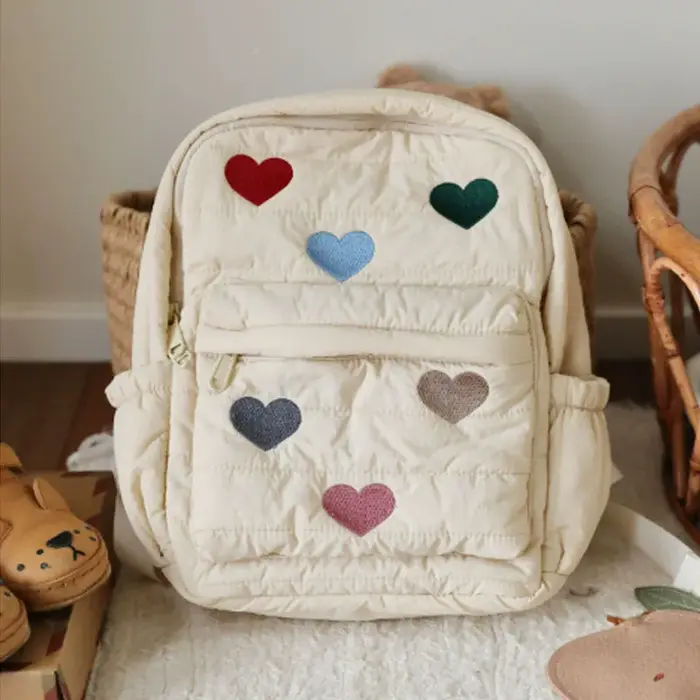 2025 nouveau Design dessin animé enfants sac à dos motif de broderie animale sac d'école garçons filles enfant en bas